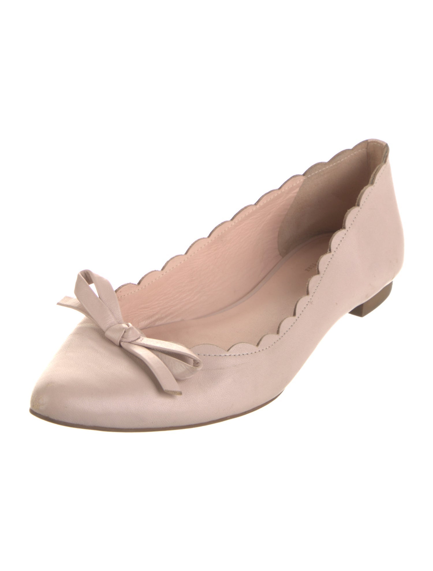 Kate Spade New York Leather Bow Accents Ballet Flats